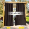 NICETOWN 2 PCs Waterproof Outdoor Curtains for Patio W52xL84 Biscotti Beige(Coffee)