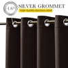 NICETOWN 2 PCs Waterproof Outdoor Curtains for Patio W52xL84 Biscotti Beige(Coffee)