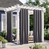 NICETOWN 2 PCs Waterproof Outdoor Curtains for Patio W52xL84 Biscotti Beige(Grey)