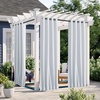 NICETOWN 2 PCs Waterproof Outdoor Curtains for Patio W52xL84 Biscotti Beige(Greyish White)