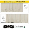 NICETOWN 2 PCs Waterproof Outdoor Curtains for Patio W52xL84 Biscotti Beige(Light Beige)