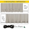 NICETOWN 2 PCs Waterproof Outdoor Curtains for Patio W52xL84 Biscotti Beige(Natural)