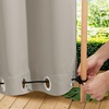NICETOWN 2 PCs Waterproof Outdoor Curtains for Patio W52xL84 Biscotti Beige(Natural)