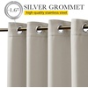 NICETOWN 2 PCs Waterproof Outdoor Curtains for Patio W52xL84 Biscotti Beige(Natural)