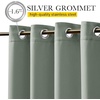 NICETOWN 2 PCs Waterproof Outdoor Curtains for Patio W52xL84 Biscotti Beige(Sage Green)