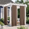 NICETOWN 2 PCs Waterproof Outdoor Curtains for Patio W52xL84 Biscotti Beige(Tan)