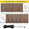 NICETOWN 2 PCs Waterproof Outdoor Curtains for Patio W52xL84 Biscotti Beige(Tan)