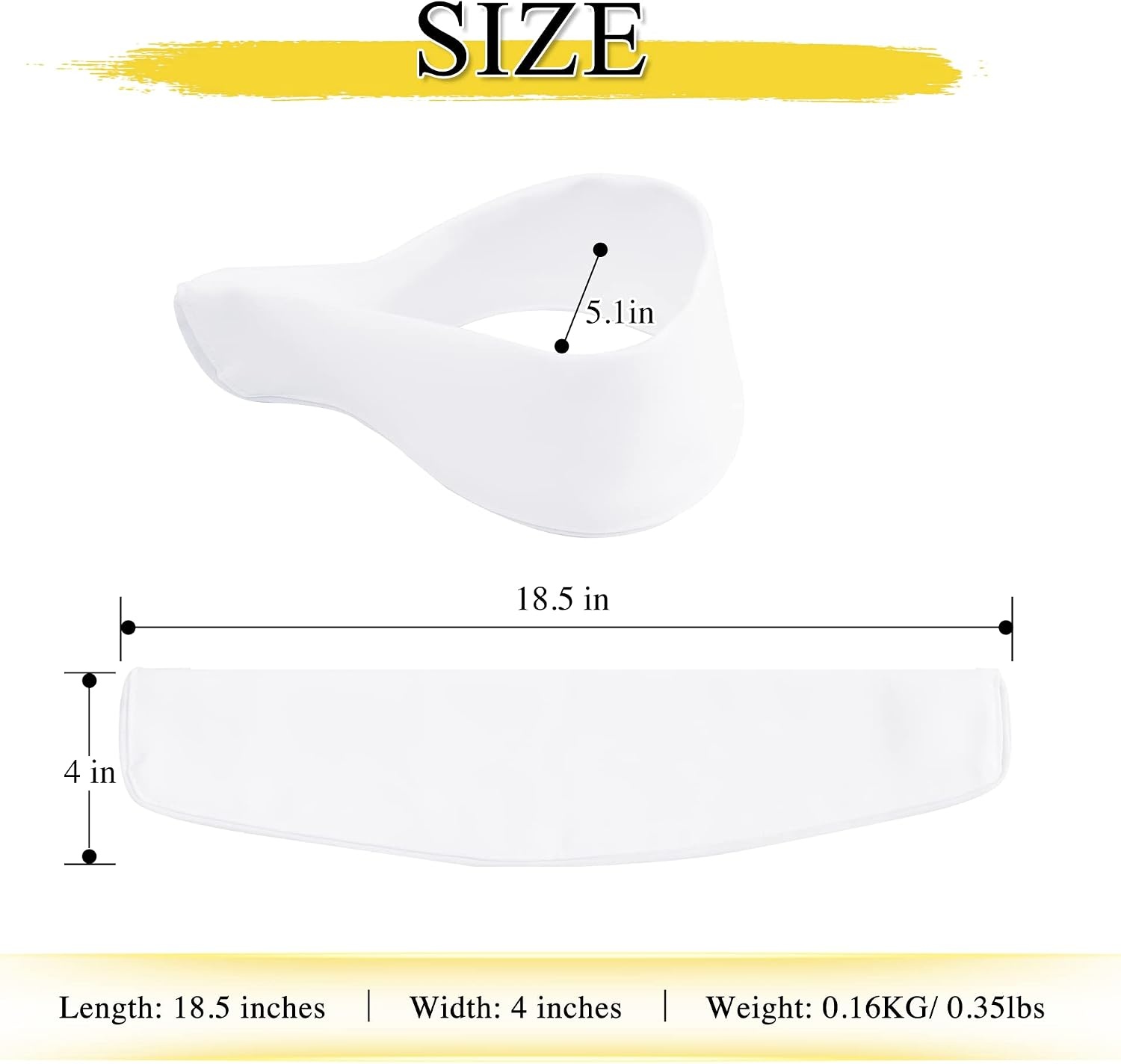 image:imageNICETOWN Strong Magnetic Curtain Tiebacks Modern Simple Style Curtain Ties Backs Holdbacks Holders for IndoorOutdoor Curtains White 185 X 4 Inches Set of 4White