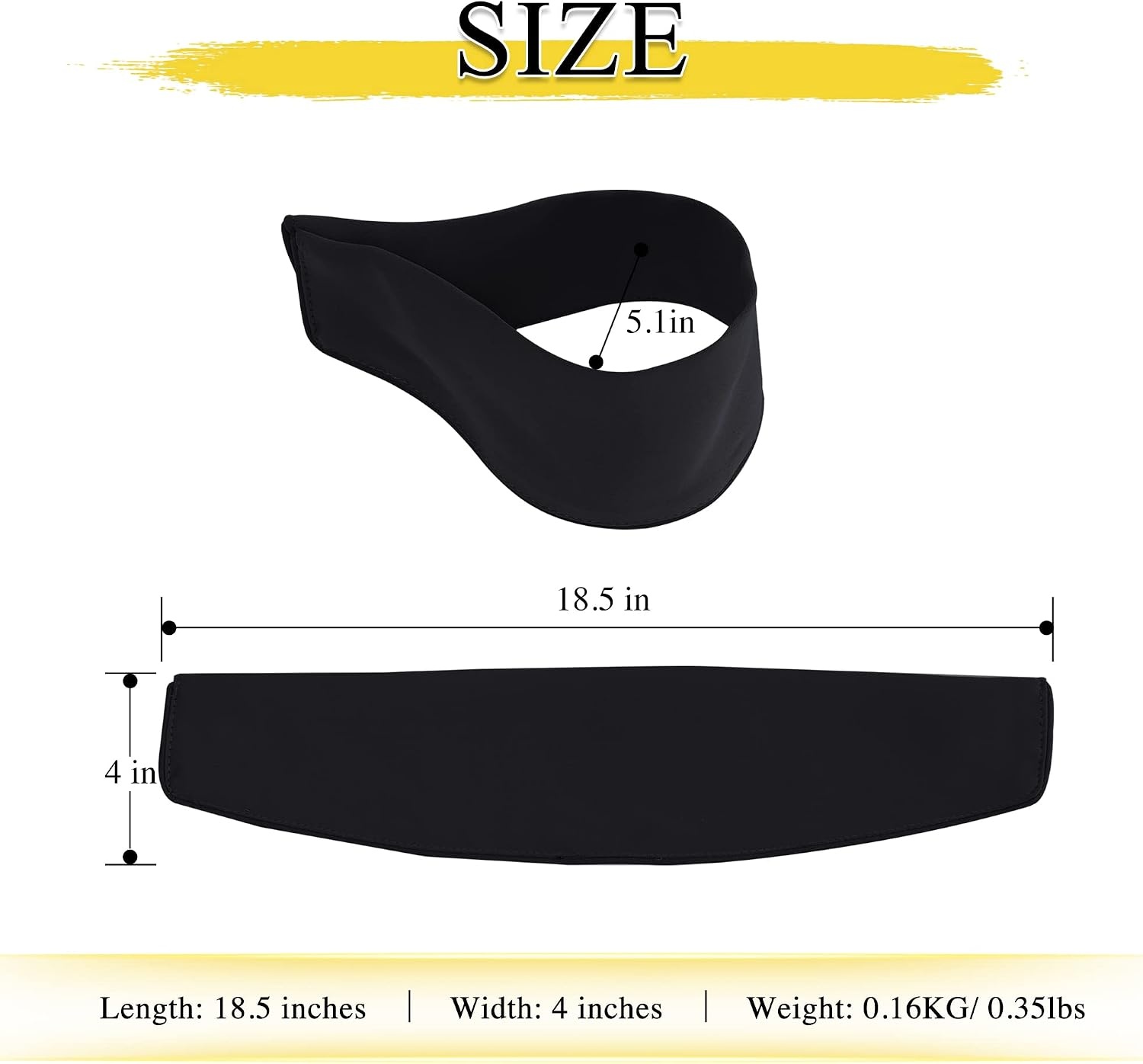 image:imageNICETOWN Strong Magnetic Curtain Tiebacks Modern Simple Style Curtain Ties Backs Holdbacks Holders for IndoorOutdoor Curtains White 185 X 4 Inches Set of 4Black