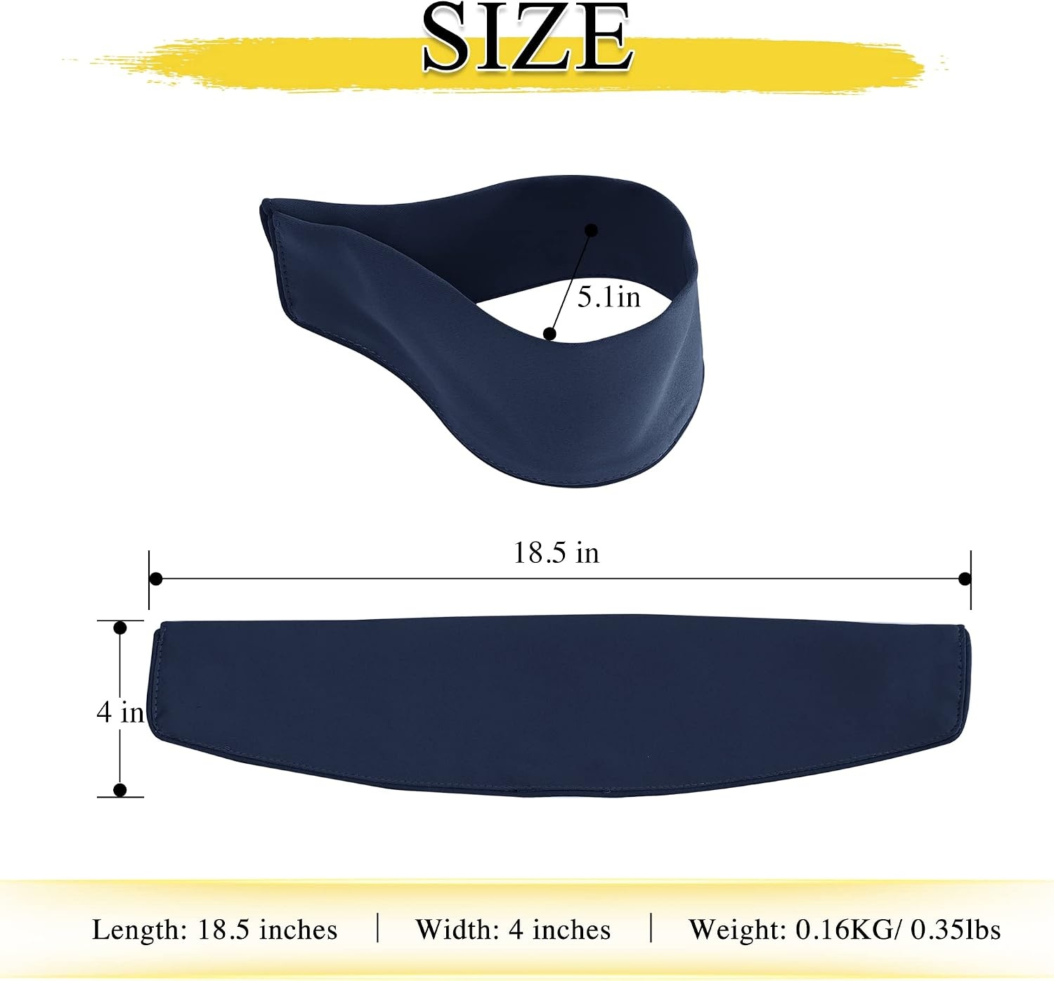 image:imageNICETOWN Strong Magnetic Curtain Tiebacks Modern Simple Style Curtain Ties Backs Holdbacks Holders for IndoorOutdoor Curtains White 185 X 4 Inches Set of 4Navy Blue