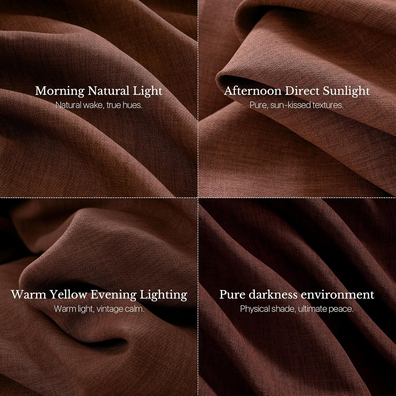 image:imageNICETOWN Vintage Olive Dark Green Pinch Pleated Linen Curtains 90 inch LongEarthy Terracotta