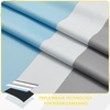 NICETOWN 100% Blackout Ombre Rainbow Curtains for Kids, 52″ x 84″, 2 Panels(Blue & Grey)
