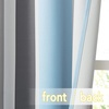 NICETOWN 100% Blackout Ombre Rainbow Curtains for Kids, 52″ x 84″, 2 Panels(Blue & Grey)