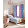 NICETOWN 100% Blackout Ombre Rainbow Curtains for Kids, 52″ x 84″, 2 Panels(Purple & Blue & Pink & Rainbow)