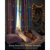 NICETOWN 100% Blackout Ombre Rainbow Curtains for Kids, 52″ x 84″, 2 Panels(Purple & Blue & Pink & Rainbow)