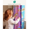 NICETOWN 100% Blackout Ombre Rainbow Curtains for Kids, 52″ x 84″, 2 Panels(Purple & Blue & Pink & Rainbow)