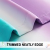NICETOWN 100% Blackout Ombre Rainbow Curtains for Kids, 52″ x 84″, 2 Panels(Teal & Purple)
