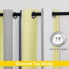 NICETOWN 100% Blackout Ombre Rainbow Curtains for Kids, 52″ x 84″, 2 Panels(Yellow & Grey)