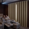 NICETOWN 100% Blackout Sage Green Curtains for Bedroom, W40xL63, 2 Panels(Beige)