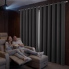 NICETOWN 100% Blackout Sage Green Curtains for Bedroom, W40xL63, 2 Panels(Grey)