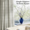 NICETOWN 100% Blackout Taupe Plaid Curtains for Bedroom, W52xL84, 2 Panels(Black)