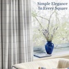NICETOWN 100% Blackout Taupe Plaid Curtains for Bedroom, W52xL84, 2 Panels(Navy Blue)