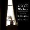 NICETOWN 100% Blackout Taupe Plaid Magnetic Roman Shade, W24 x L64, 1 Panel(Grid Pattern | Burlap & White)