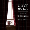 NICETOWN 100% Blackout Taupe Plaid Magnetic Roman Shade, W24 x L64, 1 Panel(Grid Pattern | Red Christmas & White)