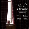 NICETOWN 100% Blackout Taupe Plaid Magnetic Roman Shade, W24 x L64, 1 Panel(Plaid | Red Christmas & White)