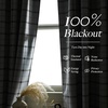 NICETOWN 100% Blackout Taupe Plaid Magnetic Roman Shade, W24 x L64, 1 Panel(Plaid | White & White)