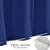 NICETOWN 2 Panels Rod-Free Outdoor Curtains for Patio Waterproof Sticky Top(Blue)