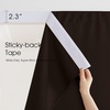 NICETOWN 2 Panels Rod-Free Outdoor Curtains for Patio Waterproof Sticky Top(Coffee)