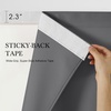 NICETOWN 2 Panels Rod-Free Outdoor Curtains for Patio Waterproof Sticky Top(Dark Gray)