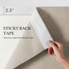 NICETOWN 2 Panels Rod-Free Outdoor Curtains for Patio Waterproof Sticky Top(Linen Natural)