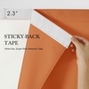 NICETOWN 2 Panels Rod-Free Outdoor Curtains for Patio Waterproof Sticky Top(Orange)