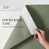 NICETOWN 2 Panels Rod-Free Outdoor Curtains for Patio Waterproof Sticky Top(Sage)