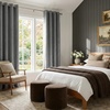 NICETOWN Beige Linen Blackout Curtains 84 Inches Long, W52xL84, 2 Panels(Grey)
