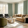 NICETOWN Beige Linen Blackout Curtains 84 Inches Long, W52xL84, 2 Panels(Sage Green)