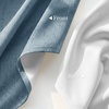 NICETOWN Beige Linen Blackout Curtains 84 Inches Long, W52xL84, 2 Panels(Stone Blue)