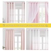 NICETOWN Black Curtain Rods for Windows 28 to 48 inch, Adjustable Curtain Rod 1 inch Diameter Modern Faceted Ball Finials Design Decorative Drapery Rod for Valances Tiers, 28-48″ Length, Matte Black(Pink/Faceted Ball)