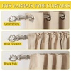 NICETOWN Black Curtain Rods for Windows 28 to 48 inch, Adjustable Curtain Rod 1 inch Diameter Modern Faceted Ball Finials Design Decorative Drapery Rod for Valances Tiers, 28-48″ Length, Matte Black(Satin Nickel)