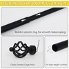 NICETOWN Black Curtain Rods for Windows 28 to 48 inch, Adjustable Curtain Rod 1 inch Diameter Modern Faceted Ball Finials Design Decorative Drapery Rod for Valances Tiers, 28-48″ Length, Matte Black(Matte Black)
