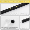 NICETOWN Black Curtain Rods for Windows 28 to 48 inch, Adjustable Curtain Rod 1 inch Diameter Modern Faceted Ball Finials Design Decorative Drapery Rod for Valances Tiers, 28-48″ Length, Matte Black(Matte Black/Faceted Ball)