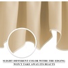 NICETOWN Blackout Kitchen Valances for Windo 18 Inch Length Rod Pocket(Biscotti Beige)