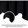 NICETOWN Blackout Kitchen Valances for Windo 18 Inch Length Rod Pocket(Black)