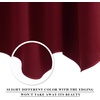 NICETOWN Blackout Kitchen Valances for Windo 18 Inch Length Rod Pocket(Burgundy Red)