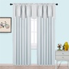 NICETOWN Blackout Kitchen Valances for Windo 18 Inch Length Rod Pocket(Greyish White)