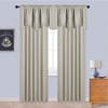NICETOWN Blackout Kitchen Valances for Windo 18 Inch Length Rod Pocket(Natural)