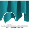 NICETOWN Blackout Kitchen Valances for Windo 18 Inch Length Rod Pocket(Peacock Teal)