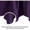 NICETOWN Blackout Kitchen Valances for Windo 18 Inch Length Rod Pocket(Royal Purple)